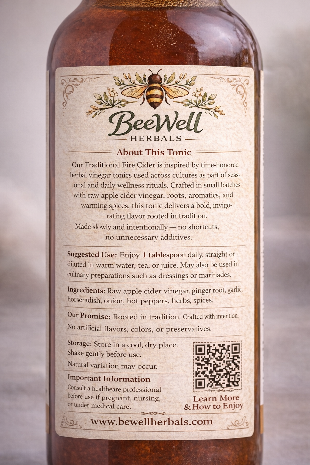 Traditional Fire Cider - BeeWell Herbals
