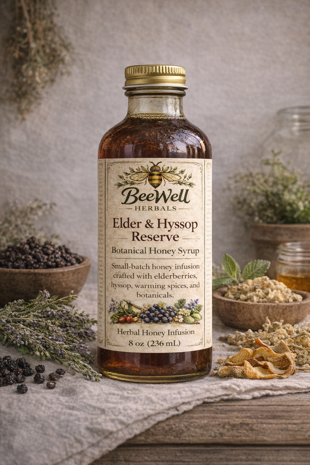 Elderberry & Hyssop - BeeWell Herbals